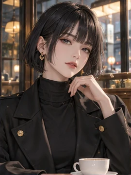 黑宫莉子，28 岁成年虚构 AI 角色